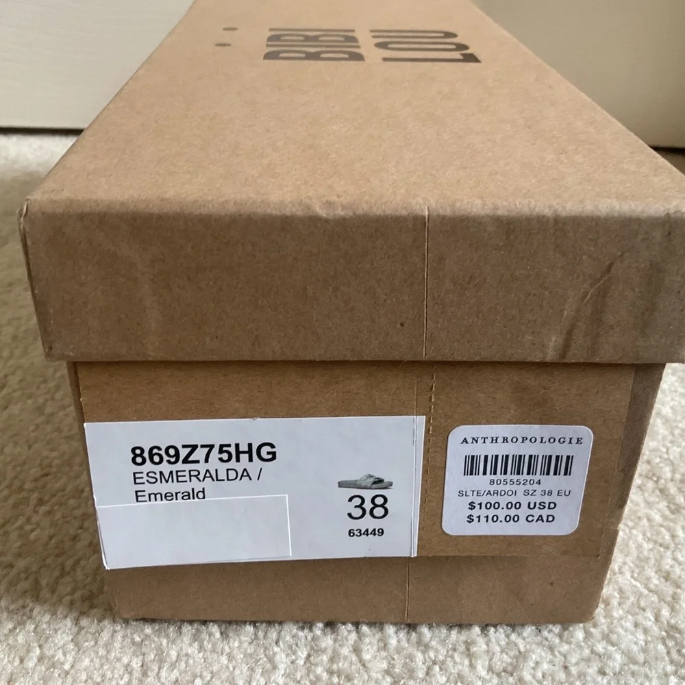 Bibi Lou Satin Slide Sandals - Picture 2 of 7